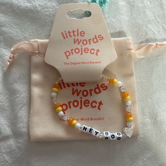 Little Words Project Jewelry - Little words project Halloween hey boo ghost candy corn bracelet M/L